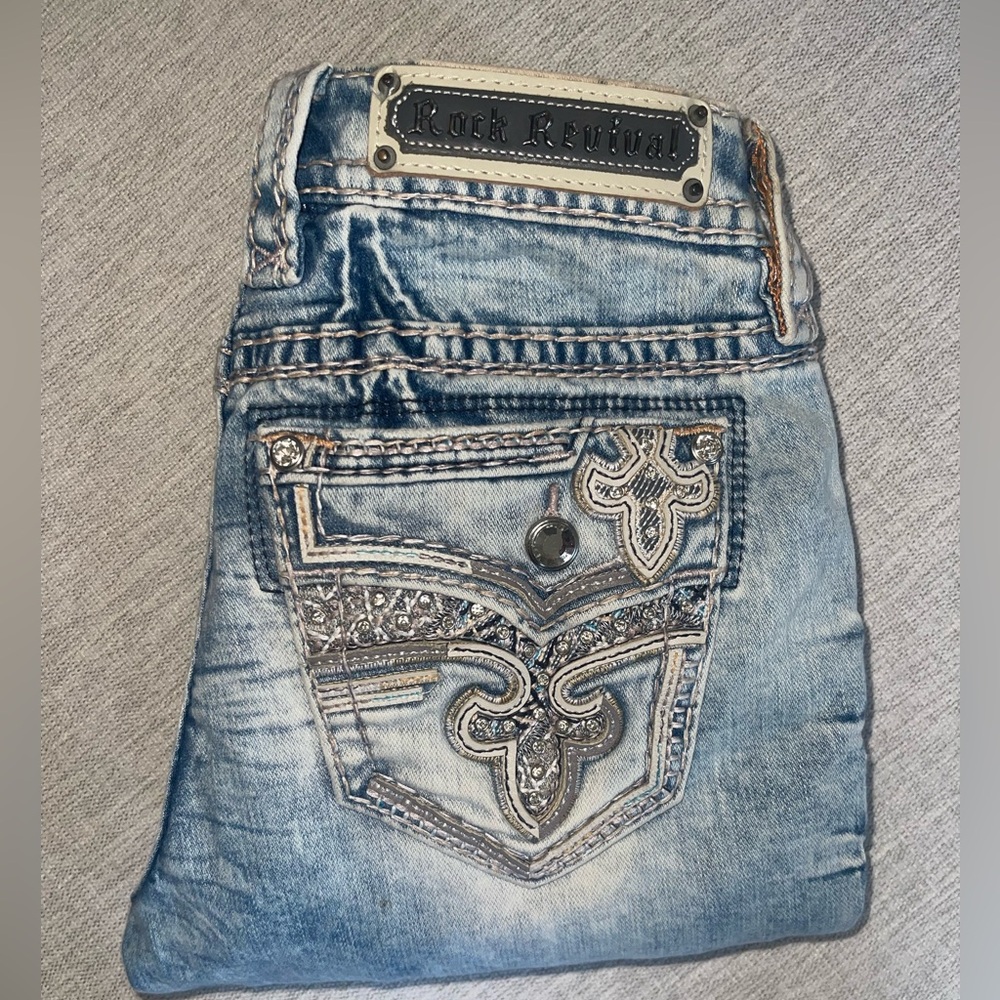 Rock Revival Light Blue Jeans